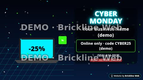 Cyber Monday online deal animated preview