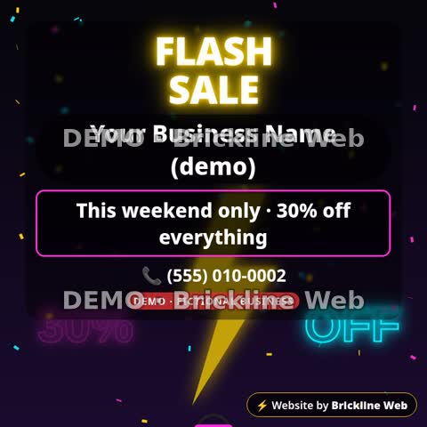 Flash sale animated preview