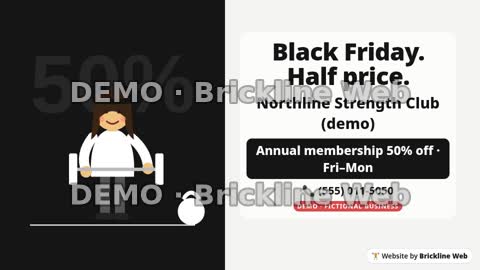 Black Friday membership animated preview