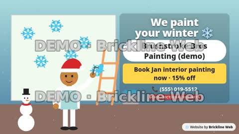 Painting snowflakes animated preview