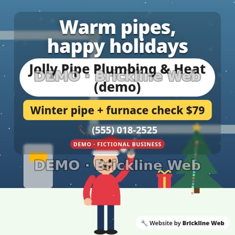 No frozen pipes for Christmas animated preview