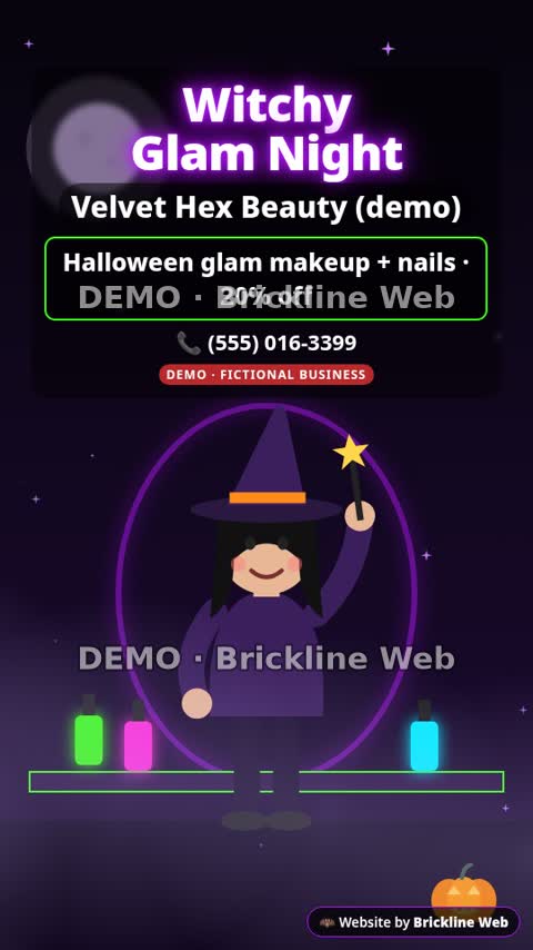 Witchy glam night animated preview
