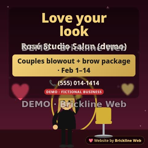 Valentine glow-up animated preview